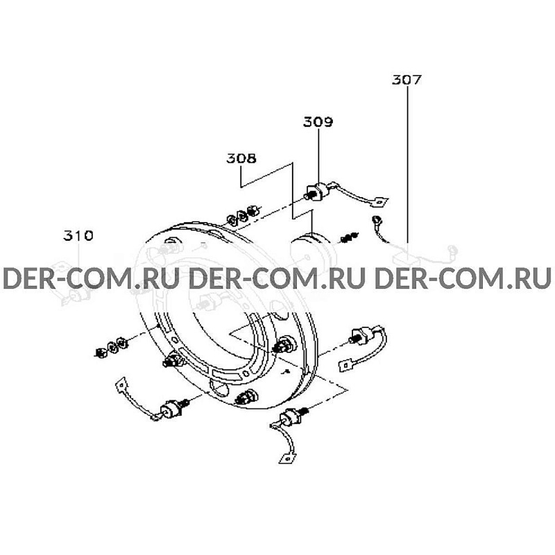 Диодный мост M50FA301A для генераторов Marelli Motori ДизельЭнергоРесурс